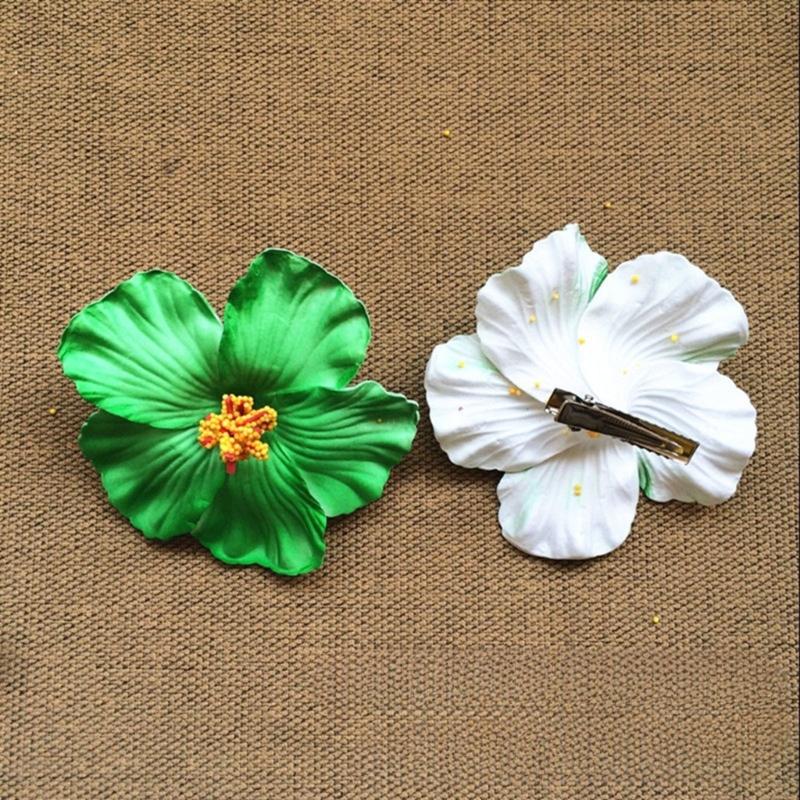 Pack Of 3 Flower Hair Clip For Women Slip Resistant Plumeria Plan Party Wedding Hair Styling