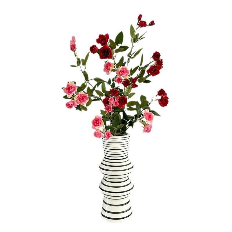 Mini Flower Artificial Rose Wedding Hotel Restaurant Desktop Decoration Ornament