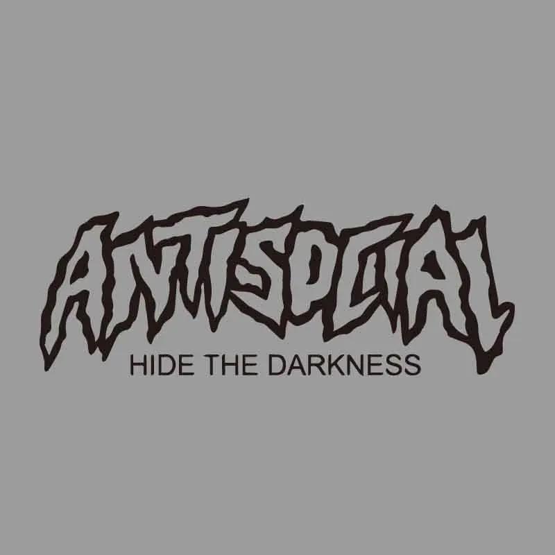 1PC ANTISOCIAL Motorcycle Stickers DIY Motorbike Fuel Tank Fairing Decoration Scooter Body Waterproof Vinyl Decals Universal