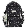 College-style Backpack for Female Junior High School Students, Korean Versi, Large Capacity, Five-pointed Star Backpack for Hi