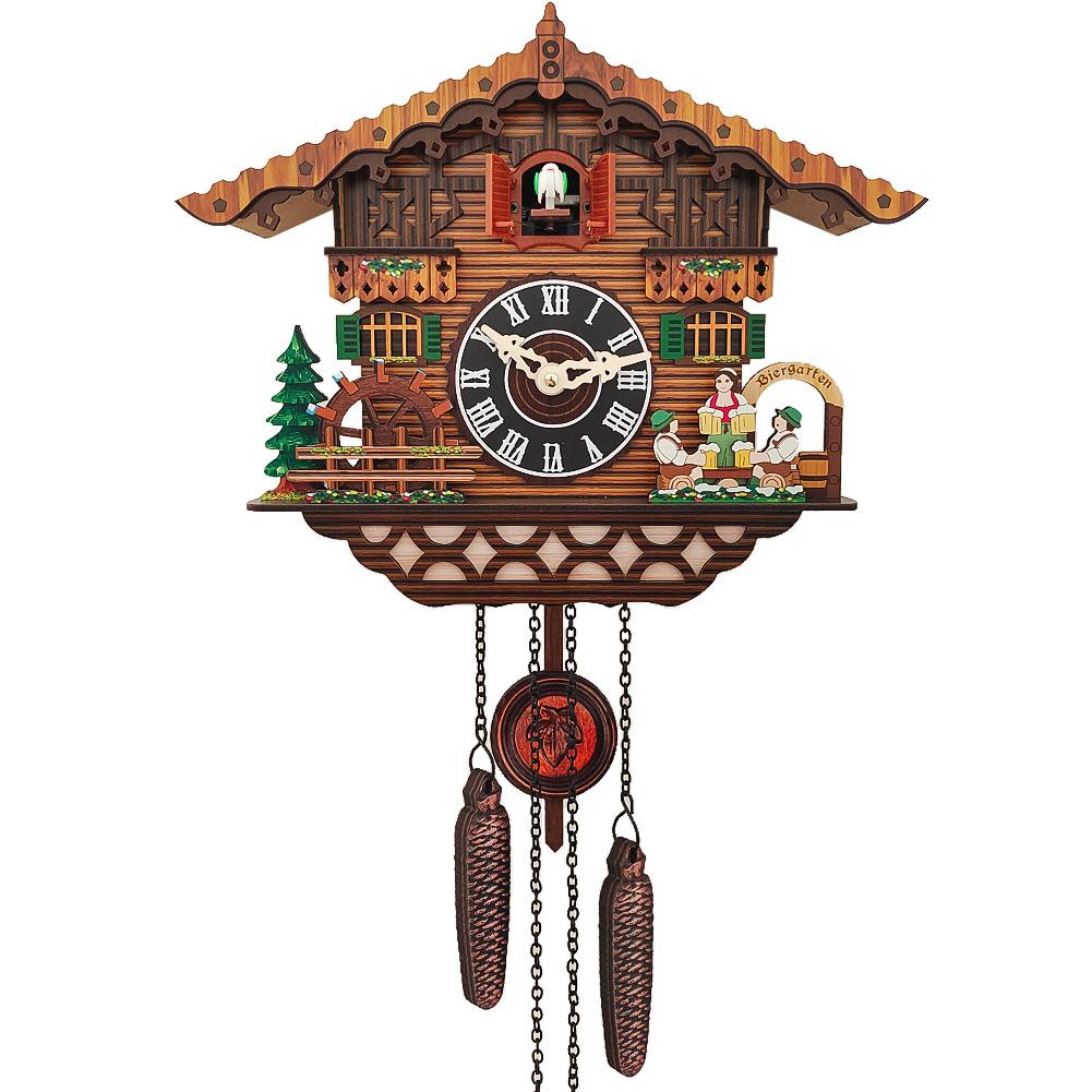 Cuckoo Clock with Alarm Function Modern Nordic Design Electronic Wall Clock Home Decor Wall Cuccu Watch Decoration items