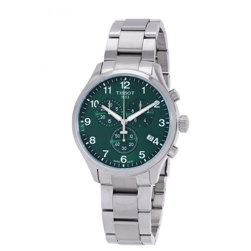 

TiSSot Chrono Xl ClaSSic Quartz Green Dial Men S Watch T116.617.11.092.00