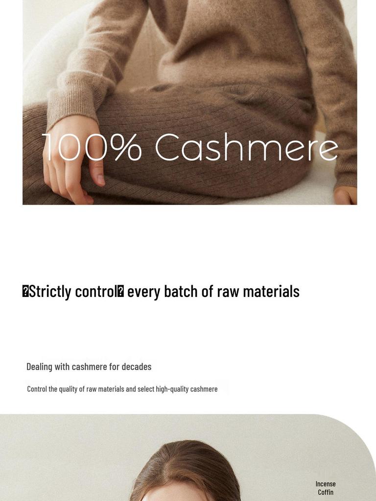 Le Kasha 2026 Women's 100% Pure Cashmere Hooded Knitwear - Casual, Loose, Versatile Style for Autumn/Winter