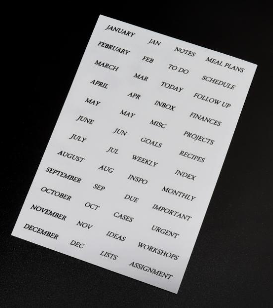 A5 A6 Transparent Paper Index Divider 6 Holes For Binder Planner Notebook Stationery Notebook Paper Divider Accessories
