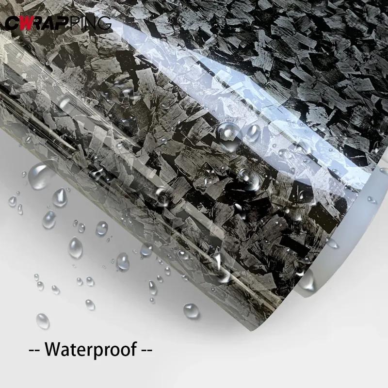 Carbon Fiber Car Stickers Glossy Self Adhesive Wrap Vinyl Stickers Laptop Carbon Fiber Vinyl Film for Motorcycle Car Accessories