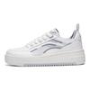 Li Ning Floating Light Non-Slip Wear-Resistant Low-Top Skate Shoes Women Skate Shoes White Gray AGCT142-1