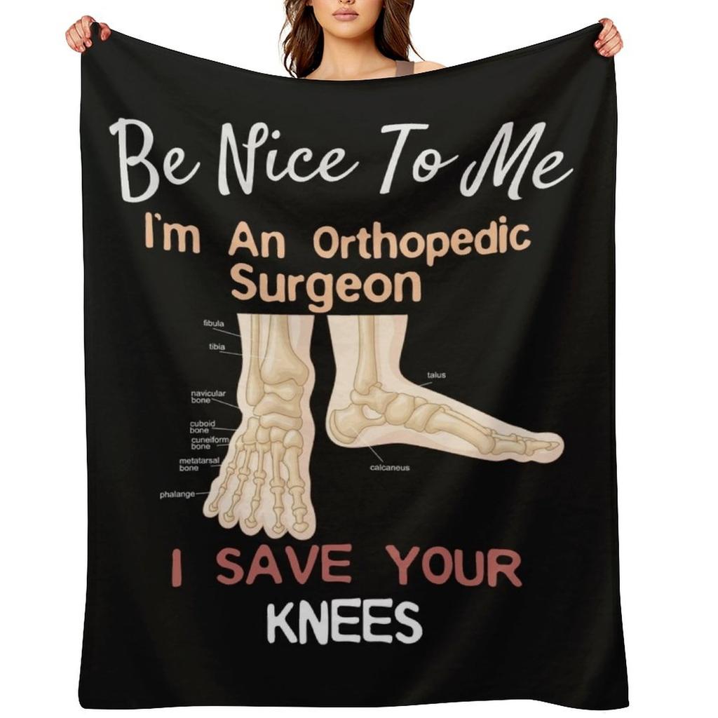 Funny Orthopedic Surgeon design Save Your Feet Throw Blanket anime Multi-Purpose Decoratives Plaid on the sofa Blankets