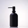 Nordic Large Capacity Vertical Stripe Glass Bottle for Hand Sanitizer, Shampoo, or Shower Gel