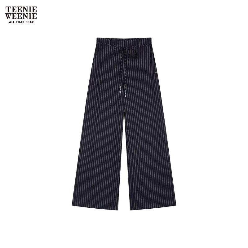 Teenie Weenie Women s 2026 Summer High-Waist Striped Trousers XS
