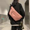 Canvas Shoulder Crossbody Bags Large Capacity Belt Waist Bags For Men Vintage Solid Handbags For Ladies Shopper Bags
