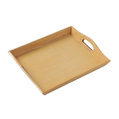 Esstablett Multifunktionales Großes Holzserviertablett mit Griff für Frühstück Obst Essen Kaffee