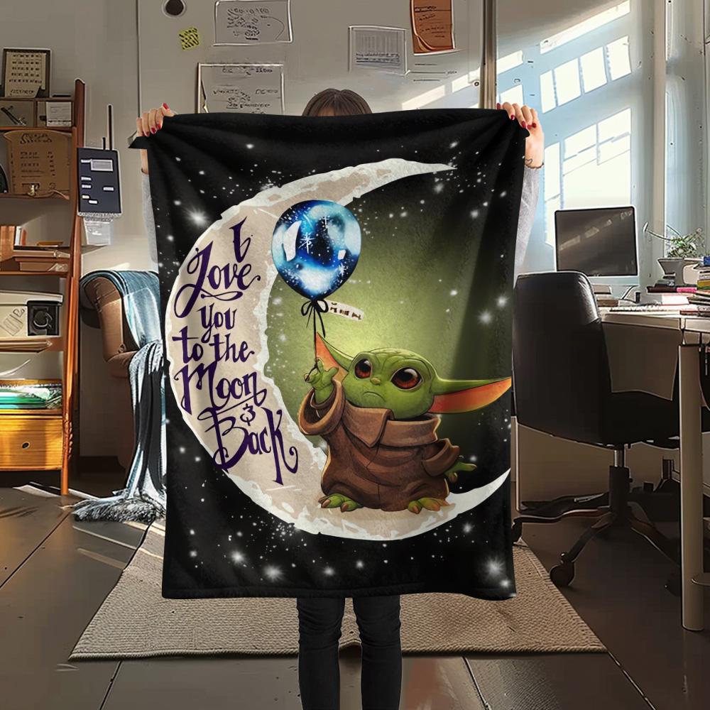 Cute Green Creature Lake Blanket Home Decor Suitable For All Seasons Outdoor Plush Blanket Bedroom Digital Printing