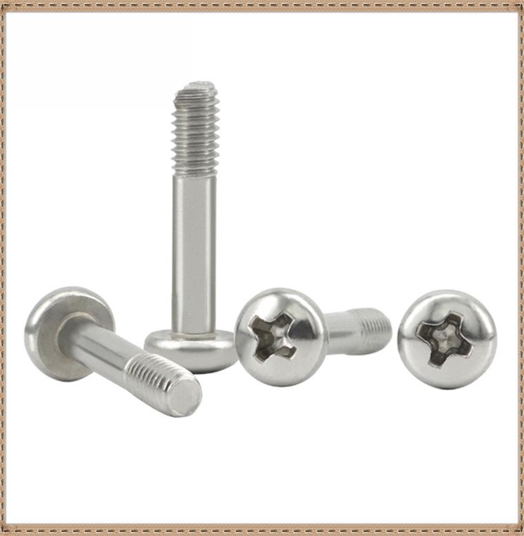 M1-M6 Half-Thread Phillips Pan Head Screws, 304 Stainless Steel
