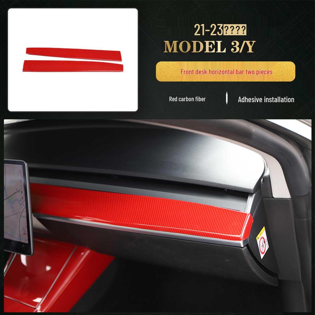 Carbon Fiber Interior for 2021-2023 Tesla Model 3/Y Steering Wheel & Console