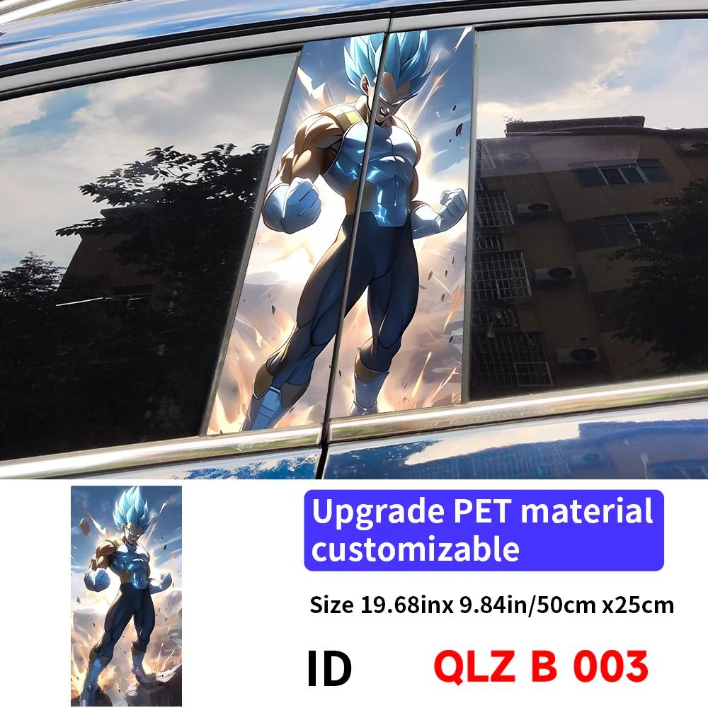 Anime Son Goku Car Stickers Car B-pillar Vinyl Decals Waterproof Auto Center Pillar Sticker Cover Scratches Decors Accessories