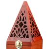 Kegel Räucherstäbchenhalter Pyramide Aschenfänger Holz Räucherstäbchen Brenner Box Räucherkästchen für Yoga Einweihung Meditation Schlafzimmer Hotel