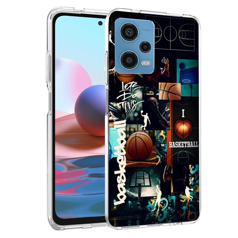 Basketball Phone Case For Redmi Note 13 12 14 15 Pro Plus 13R 11 11T 11E 11S 10 Pro 10S 9 9S Cover Cell Clear TPU Capa Cases Sho