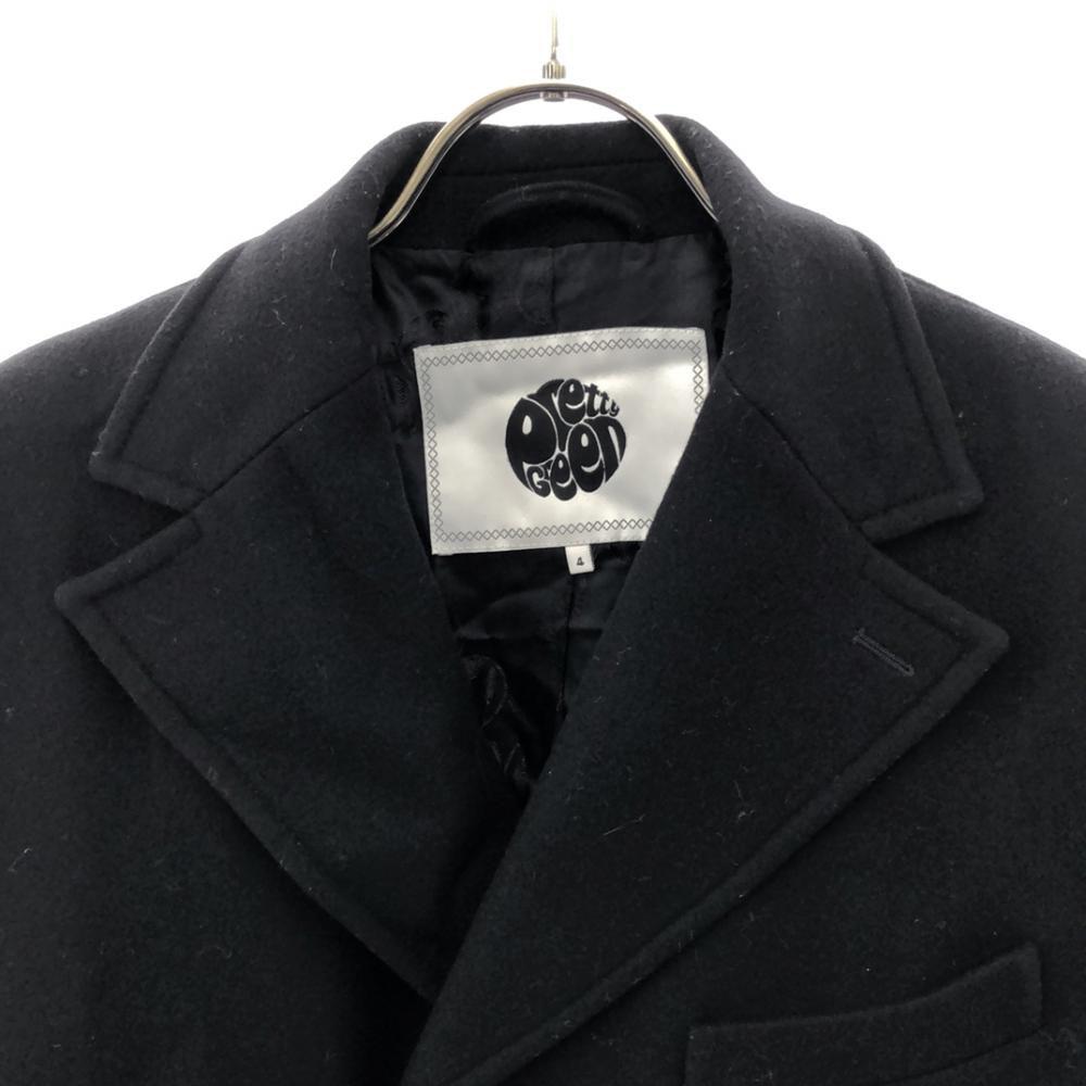 Pretty Green wool blend Chester coat 4 black Men's Used