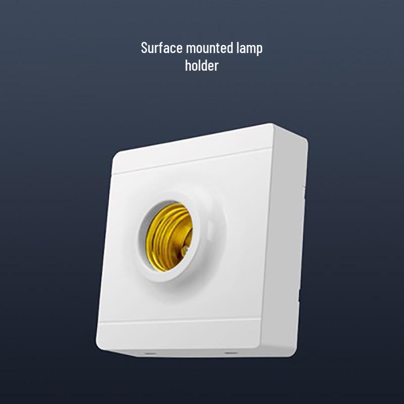 Ultra-Thin Surface-Mounted Single-Control Wall Switch & Socket Panel with Surface Box Outlet, One-Gang Push Button for Household Lighting.