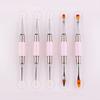 5pieces Professional Grade Nail Art Brushes Set - Precision Tools For Easy And Precise Nail Art Gel Nail Polish