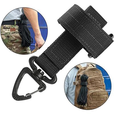 Guante colgante hebilla cuerda almacenamiento hebilla nailon escalada multiusos al aire libre guante almacenamiento corbata