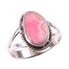 Natural Rhodochrosite Gemstone 925 Solid Sterling Silver Jewelry Ring S.8 B7e80