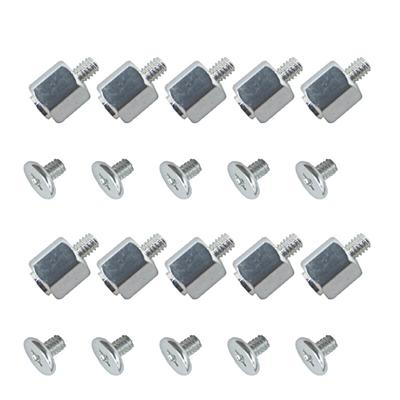 Juego de 10 kits de montaje manual con tuerca hexagonal de tornillo de soporte para placa base SSD A-SUS M.2