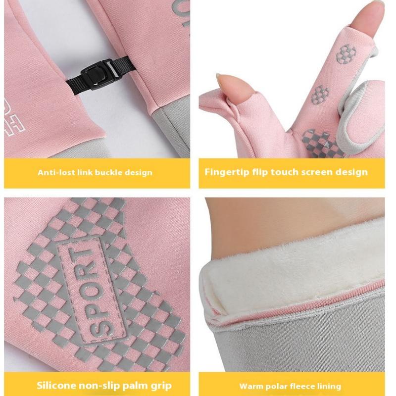 Autumn Winter Outdoor Cycling Gloves Gym Fitness Sports Running Warm Touch Screen Nonslip Gloves Motorcycle Gloves