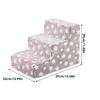 Pet Cat Stairs For High Beds 3 Steps Dog Stairs For Small Cats Climbing Removable Non-Slip Climbing Pet Ramp Washable Cat Ladder