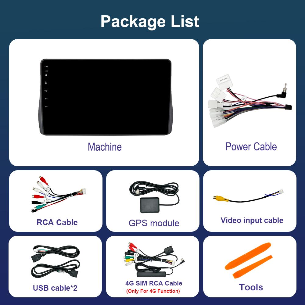 Android Car Radio Multimedia Video Player for Toyota Wish 2 2009 - 2017 GPS Navigation Left Hand Drvie DSP Stereo 4G WiFi