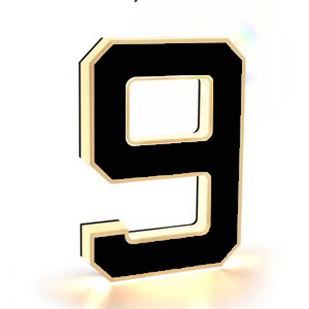 12V Power Illuminated House Number Sign 0-9 A-B Home Wall Decor LED Address Sign House