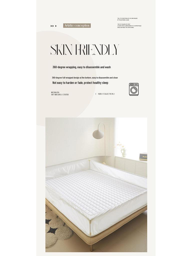 Premium Waterproof Quilted Mattress Protector for Moms & Babies – Dustproof Cover