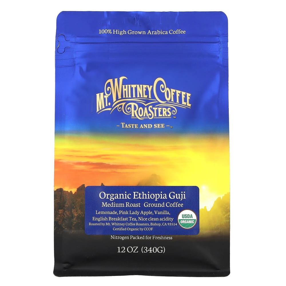 

Mountain Whitney Coffee Roasters Ethiopia Guji Ground Coffee, Medium Roast, 340g (12 oz) 340g - 1 ea