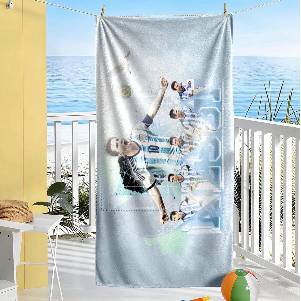 Ronaldo's Ac Milan Moment Beach Towel High Absorbency & Quick-Dry Comfortable Lightweight