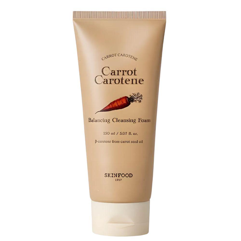 Skinfood Carrot Carotene Balancing Cleansing Foam Gentle Hydrating Face Wash Korean Cleanser 150ml