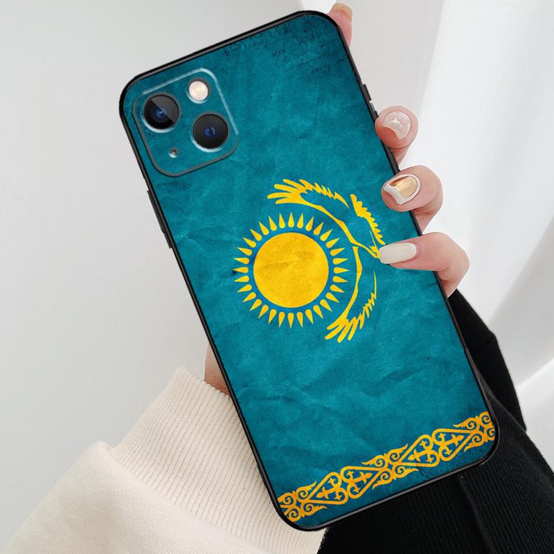 

Чехол для телефона Флаг Казахстана Для iPhone 17 Pro Max 14 13 12 11 15 16 Pro Max mini 16 15 Plus 16e 17 Air Cover iPhone 16