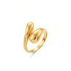 Stainless Steel Ring For Woman Opening Female Adjustable Gold-Color Fashion Jewelry Rings Aesthetic Jewelry Gift