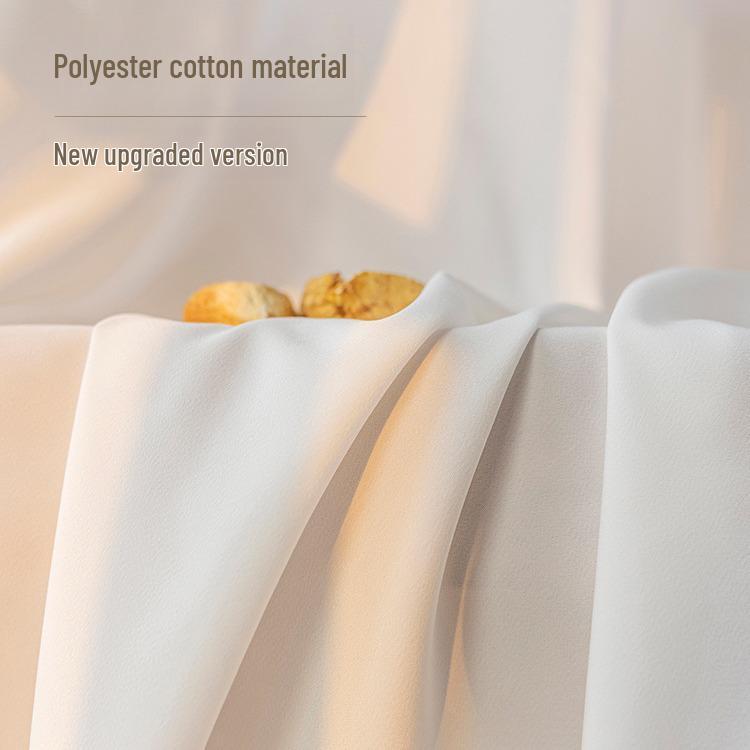 2022 White Gauze Curtains: Light-Filtering, Non-Transparent, Ideal for Living Room or Bedroom Bay Windows, Provides Insulation and Sun Protection