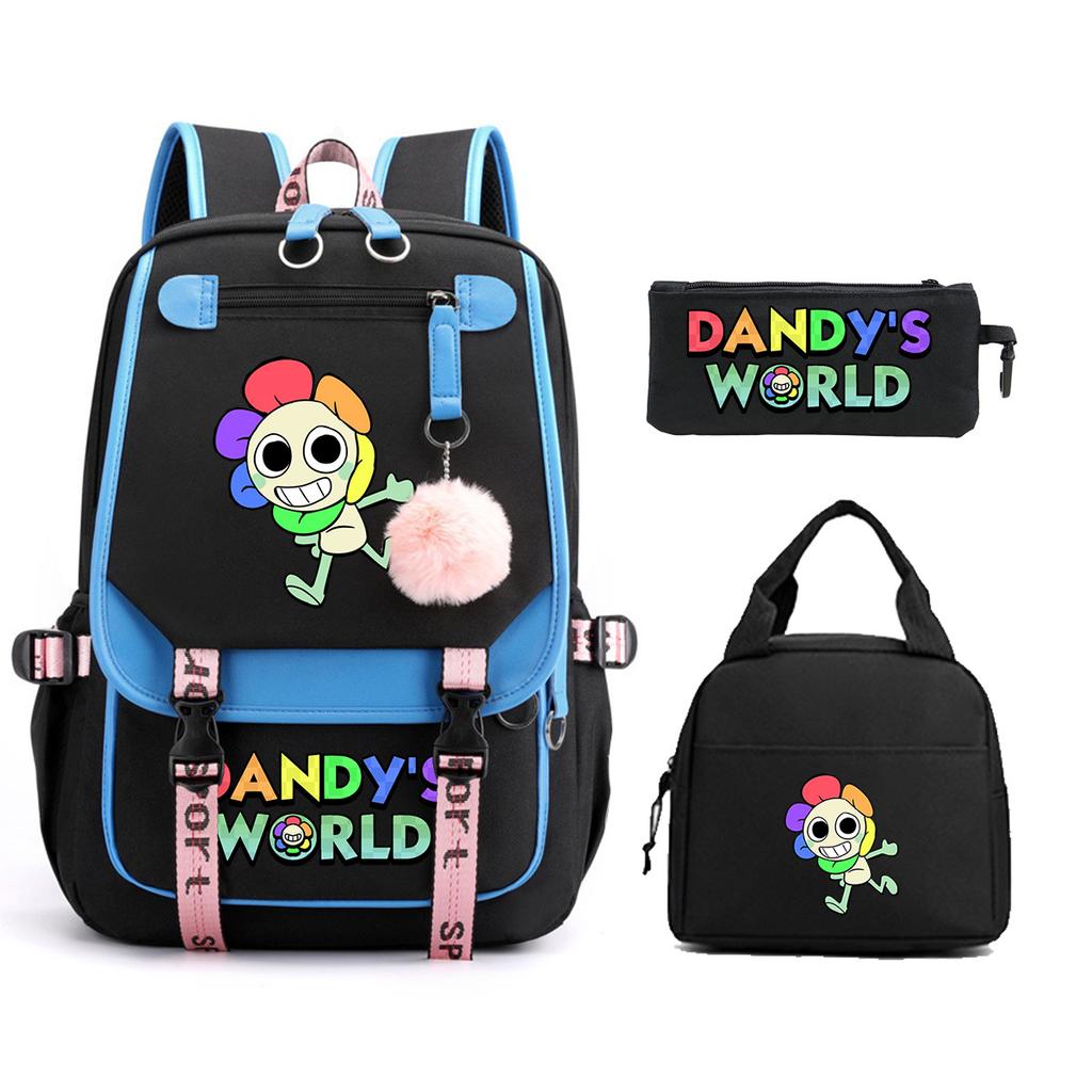 Dandy's World Print Fashion Backpack Set Cross-border Trend Campus Male and Female Versatile Student Bag