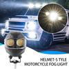 Fog Lights For Motorcycle Waterproof LED Lamp Helmet Shape Double Color Flash Motorcycle Work Light For Road Touring Outdoor