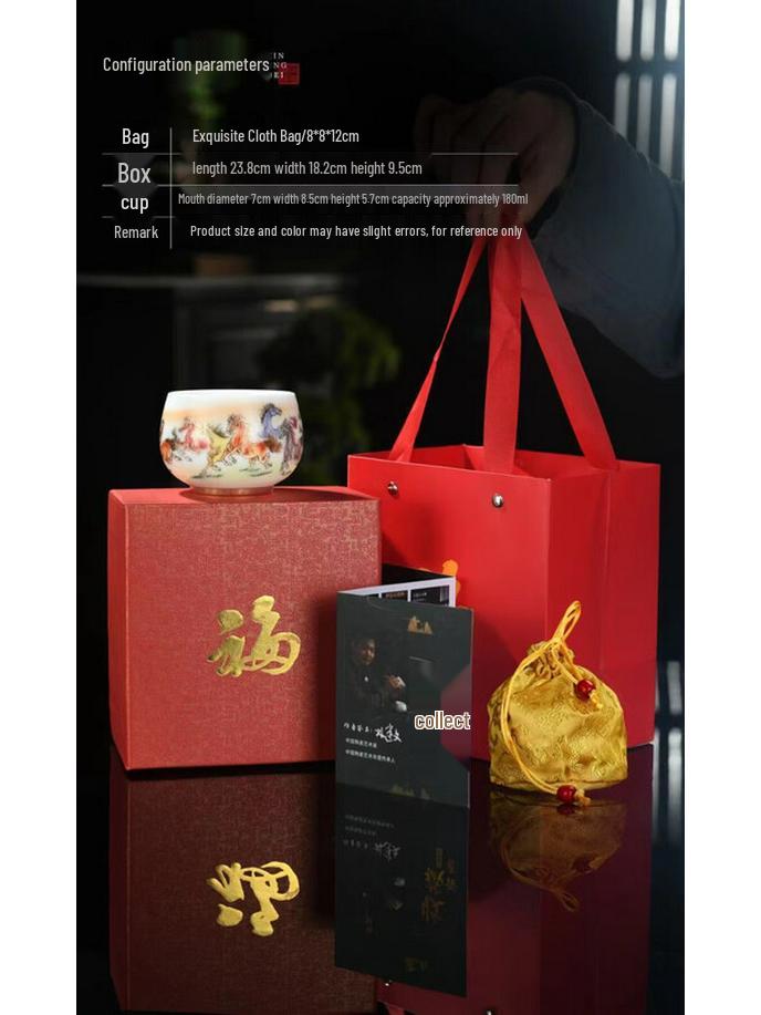 Mutton Fat Jade White Porcelain Master Tea Cup