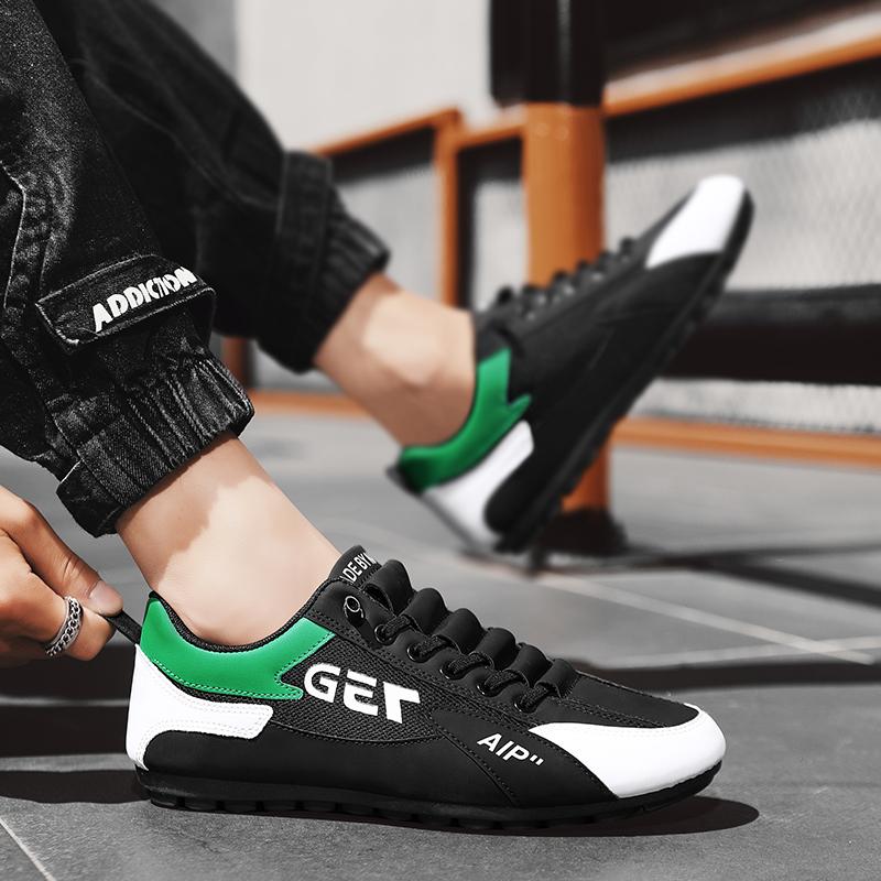 Мужская нескользящая износостойкая модная дышащая обувь с сеткой для спорта и отдыха — фото 16