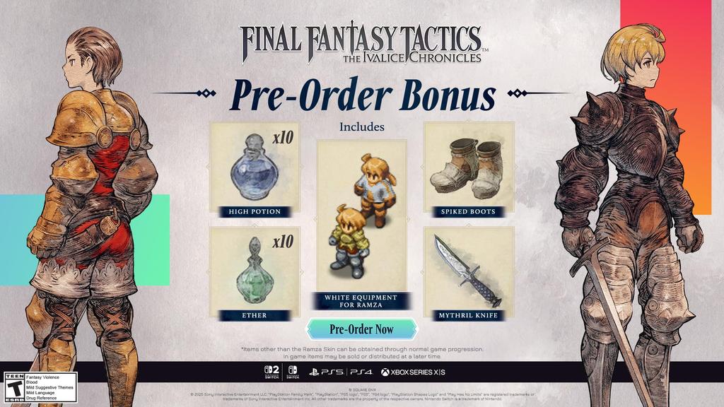 Final Fantasy Tactics Ivalice Chronicles North PS5 -The (Import America) -