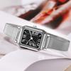 Retro Small Square Plate Temperament Student Watch Niche Metal Mesh Belt Watch Women'S Quartz Watch