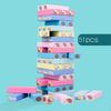 Cartoon Stacking Blocks Tumbling Brain Teaser Multifunctional Toddlers Preschool Board Game Color