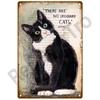 Metal Sign Home Decor Cat Dog Tin Sign Vintage Style Metal Wall Stickers Tin Plaque Retro Metal Poster Metal Plate For Man Cave
