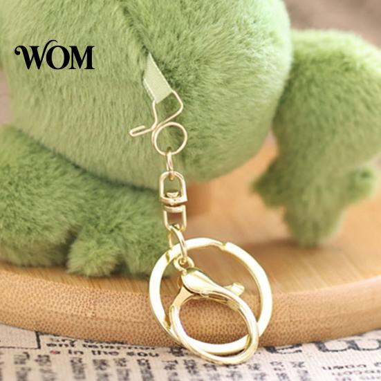 Small Plushie for School Bag Cute Frog Plush Keychain, Soft Stuffed Animal Pendant with Raised Paw, Cartoon Gift Kids Charm Backpack, Mini Doll Adults