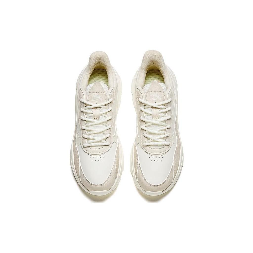 Anta Little Millennium Wear-Resistant Non-Slip Warm Low-Top Casual Shoes Women sneaker Off-White 922348826-4