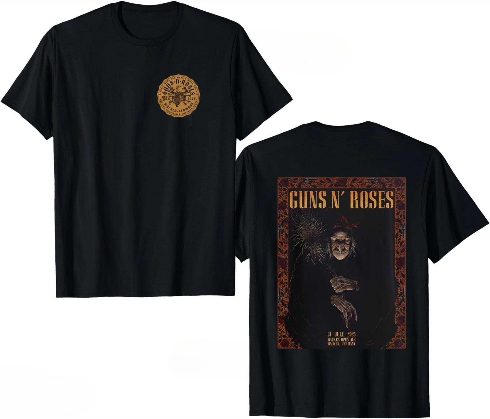 

Guns N Roses Wacken Tour 2025 T-Shirt Family Fans Tee Gift for Fans High-end Luxury Is for Both Men and Women Top Y2k 4XL