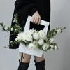 New Folding Flower Box Water Proof Portable Flower Basket Bouquet Handle Carton Creative Bouquet Wedding Party Gift Wrapping Box